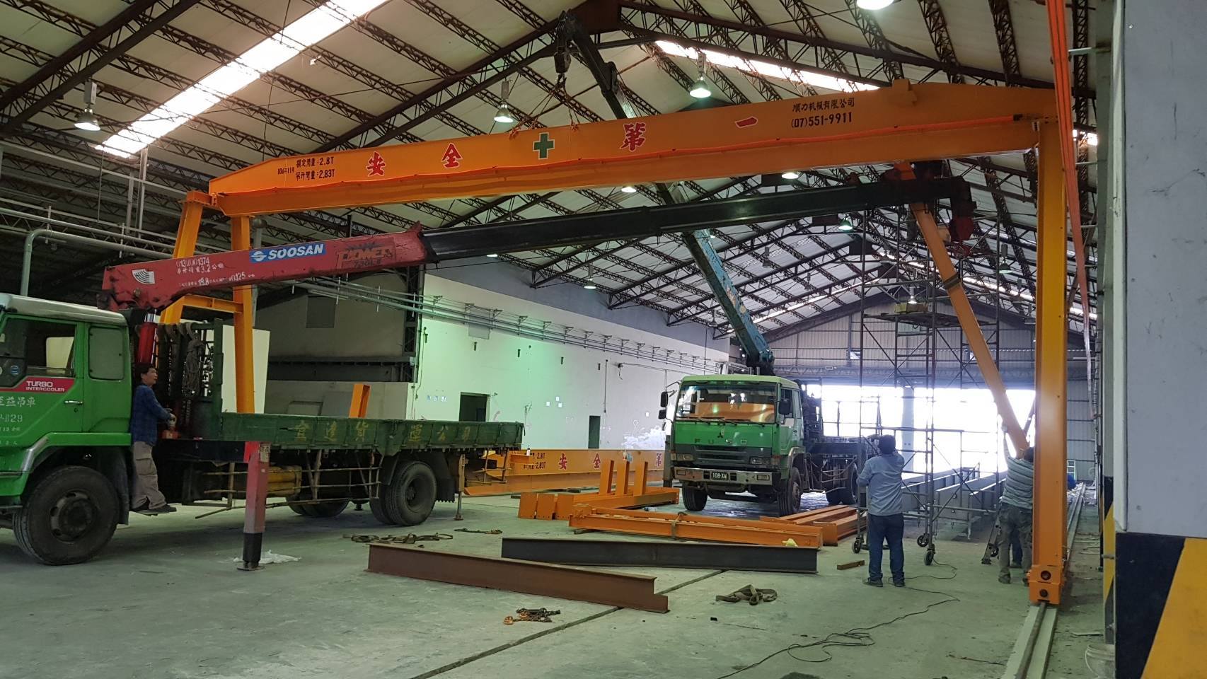 2.8噸龍門型吊車安裝工程1