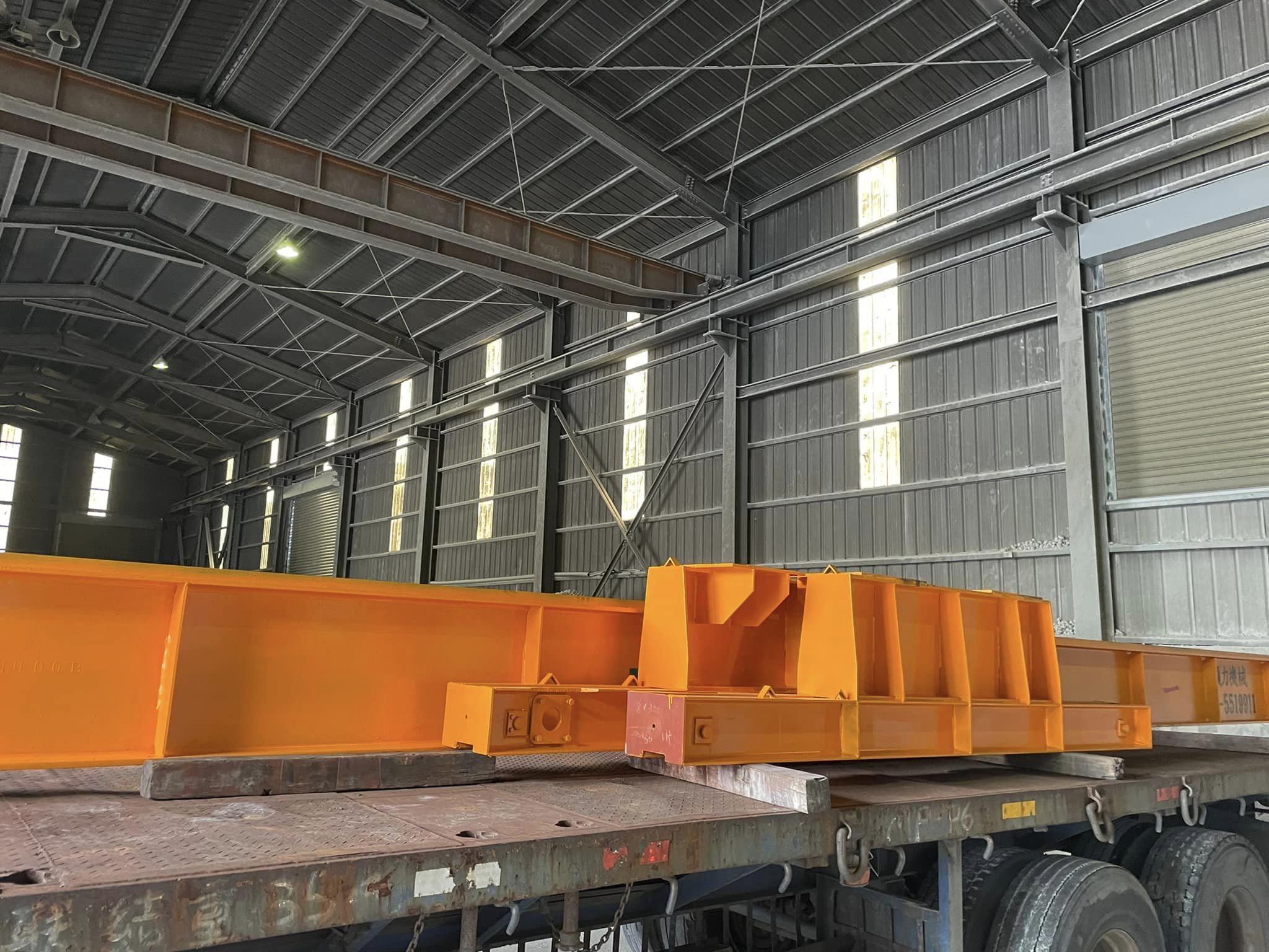 大車鞍座與雙軌橫梁