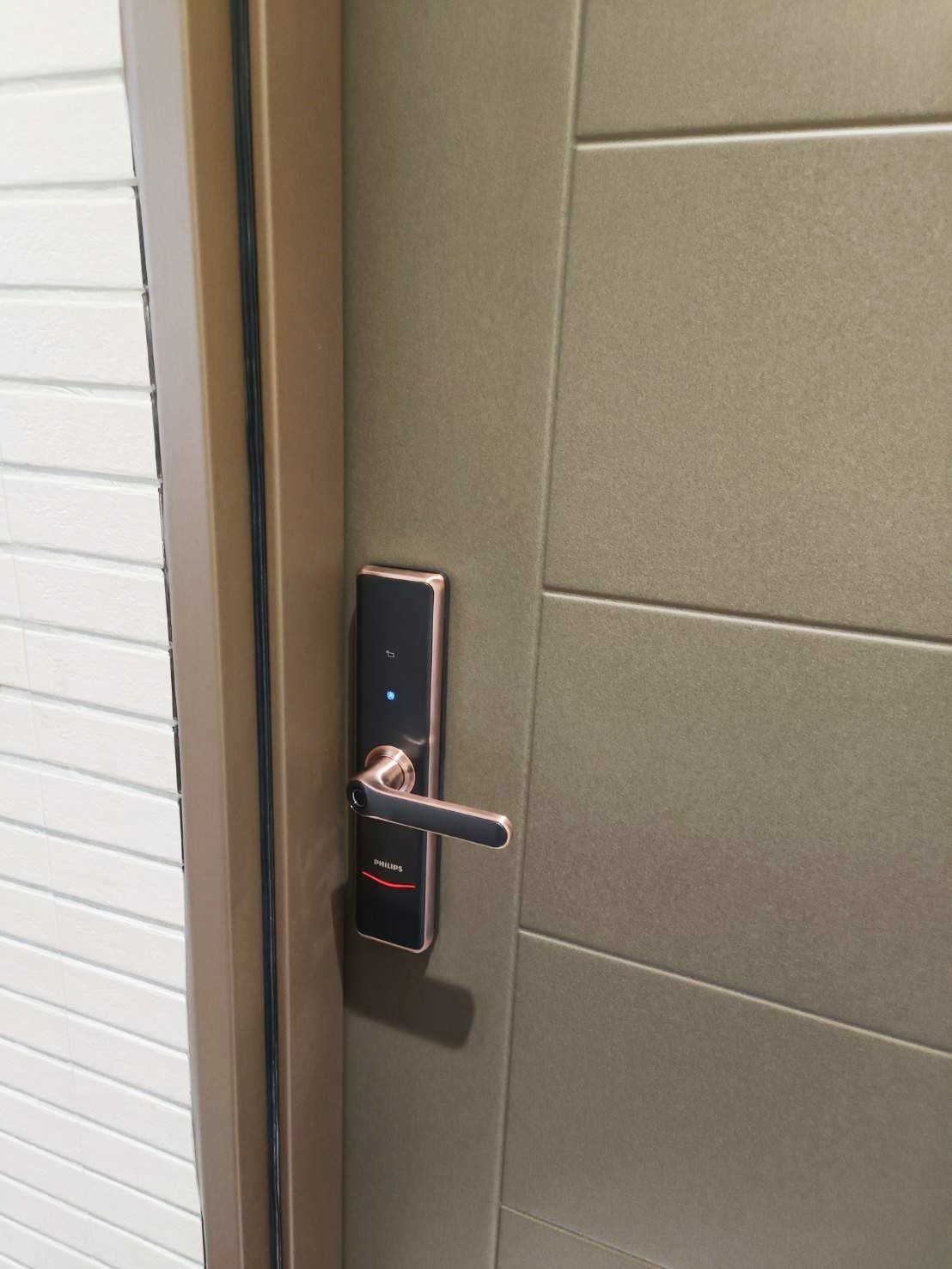 Philips菲利浦電子鎖實例安裝照片
