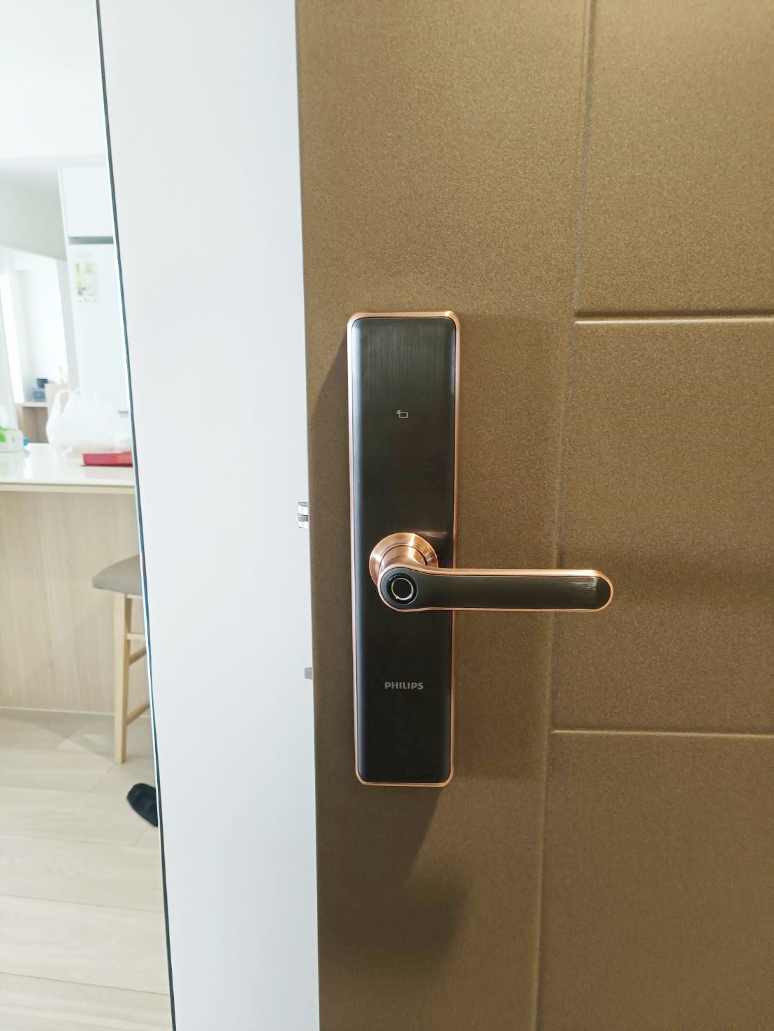 Philips菲利浦電子鎖實例安裝照片