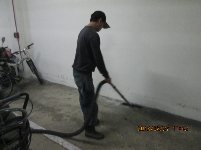 地下室停車場除塵3