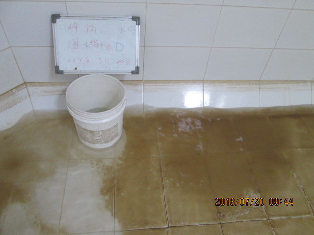 峰尚大樓水塔清洗前