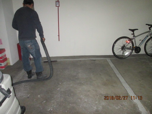 地下室停車場除塵2