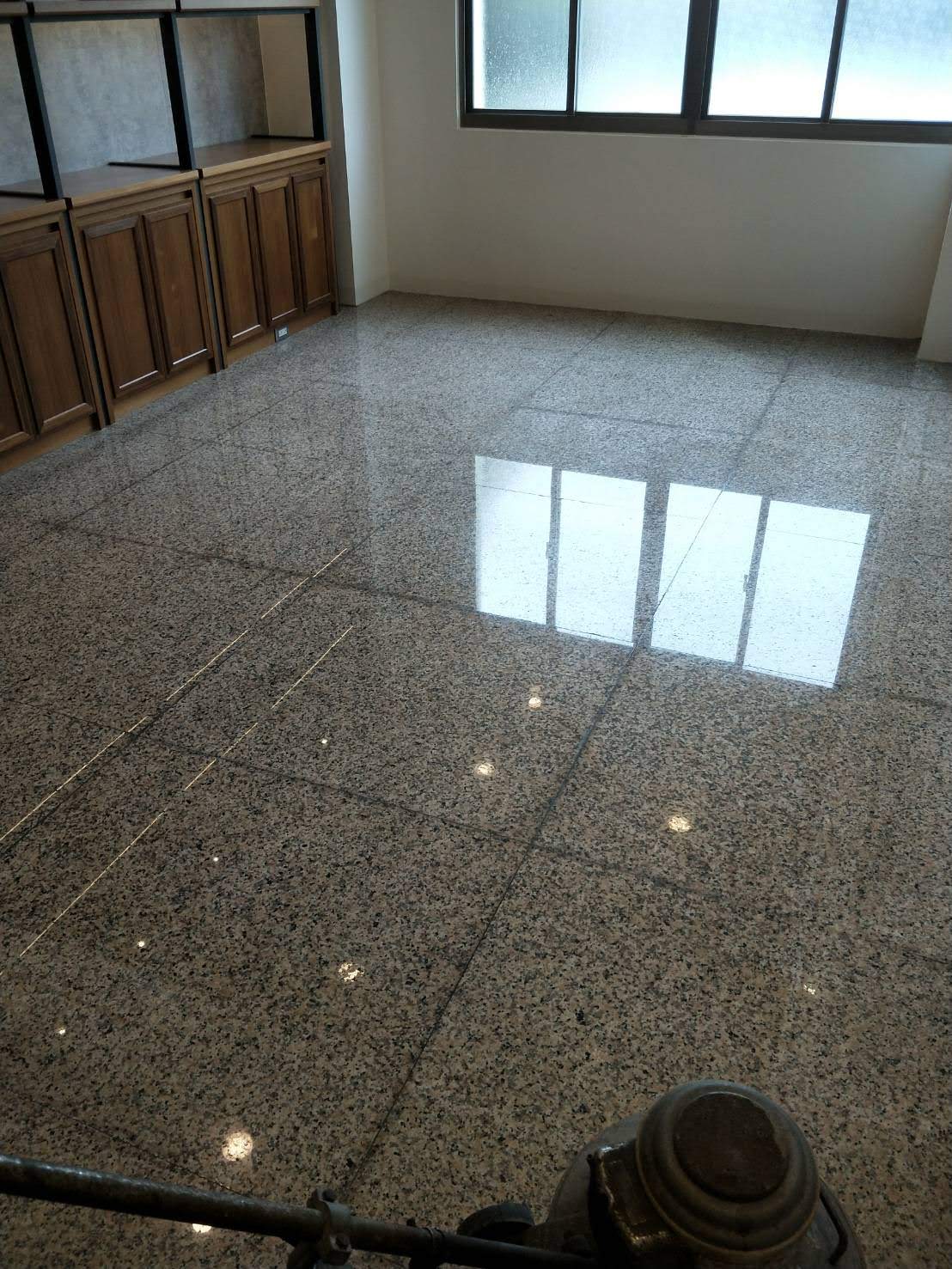 舊振南餅舖大理石地面晶化保養後