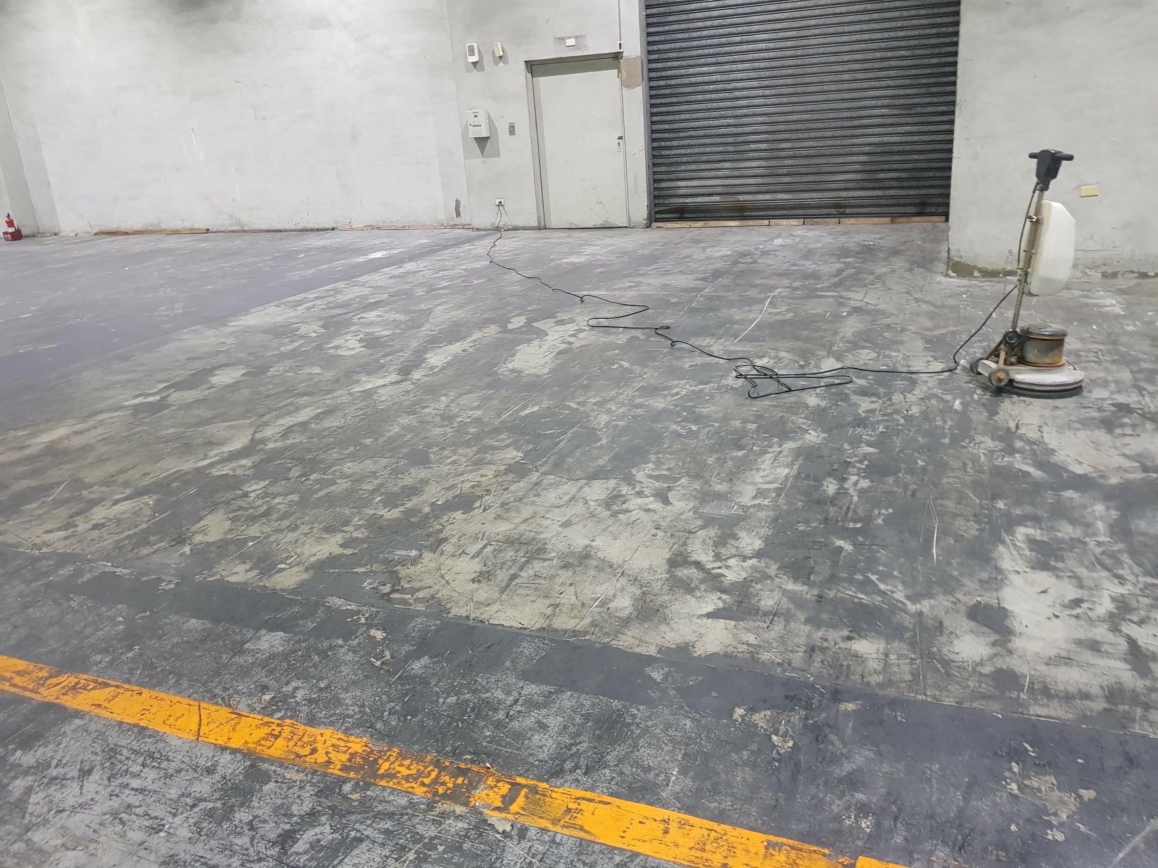 科學城物流倉庫地面清洗前