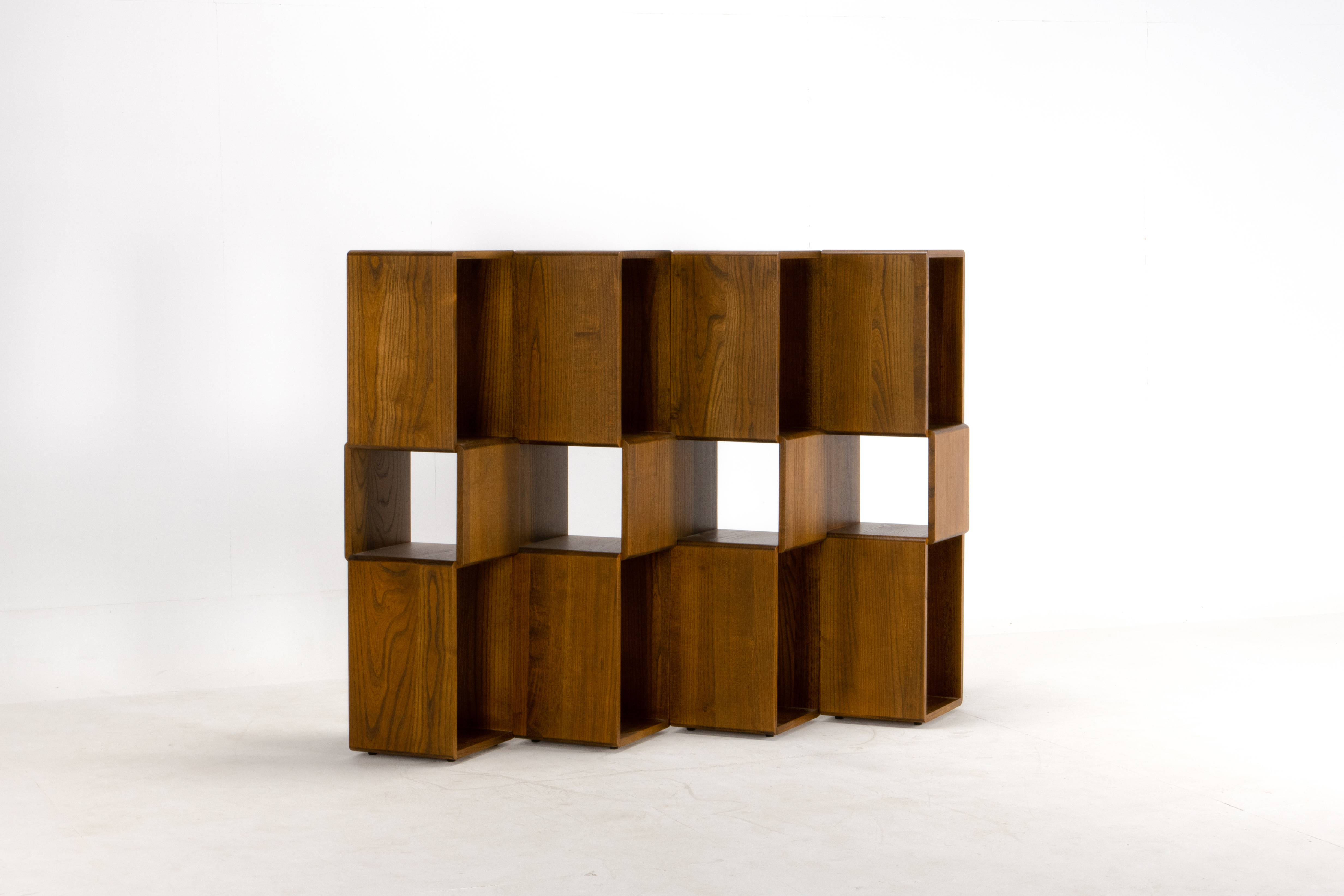 隔間櫃(胡桃色)