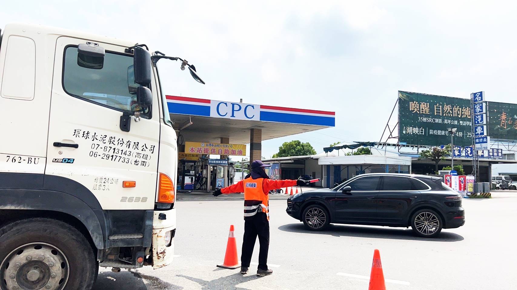 十字路口交通管制