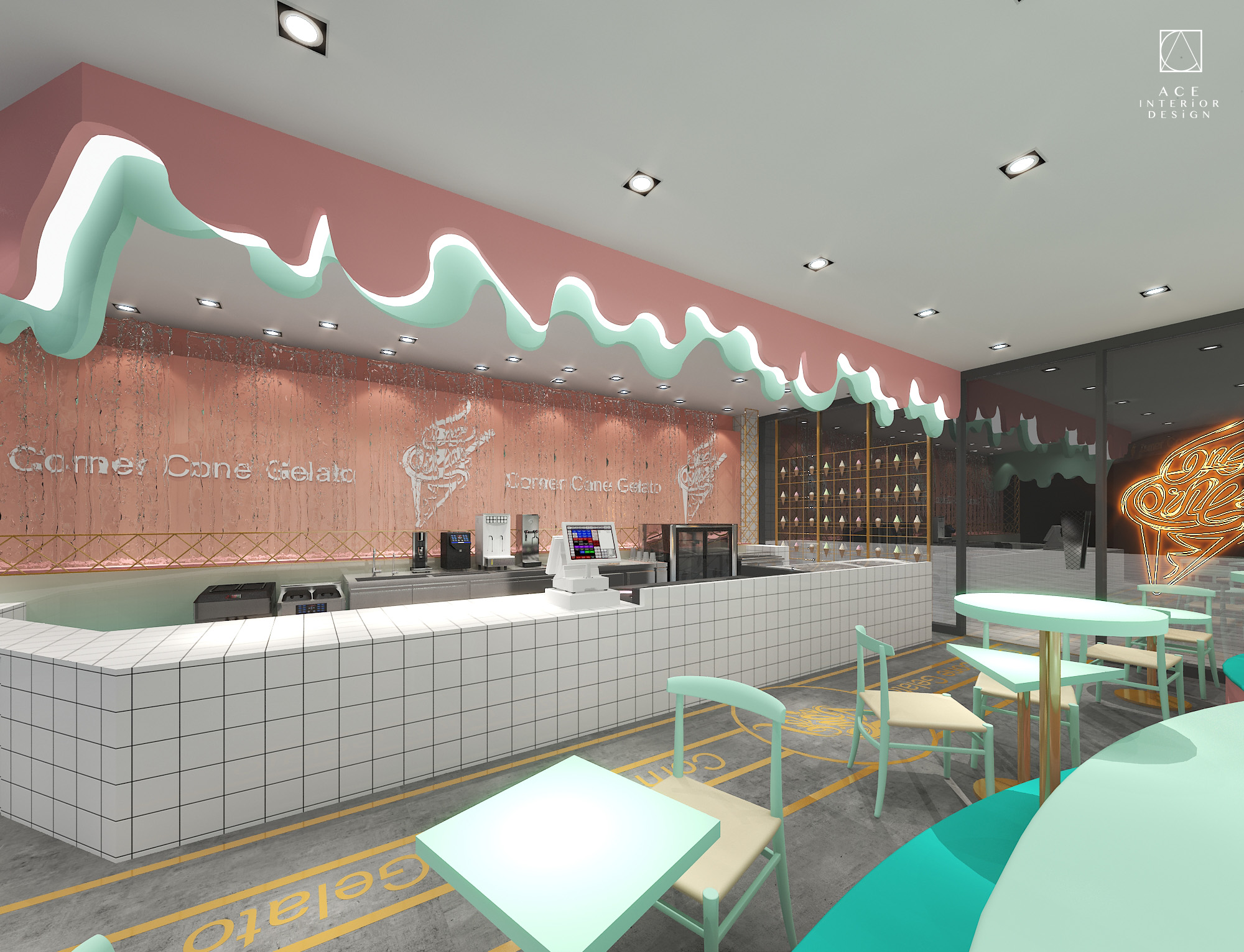 上海冰淇淋店-店面設計