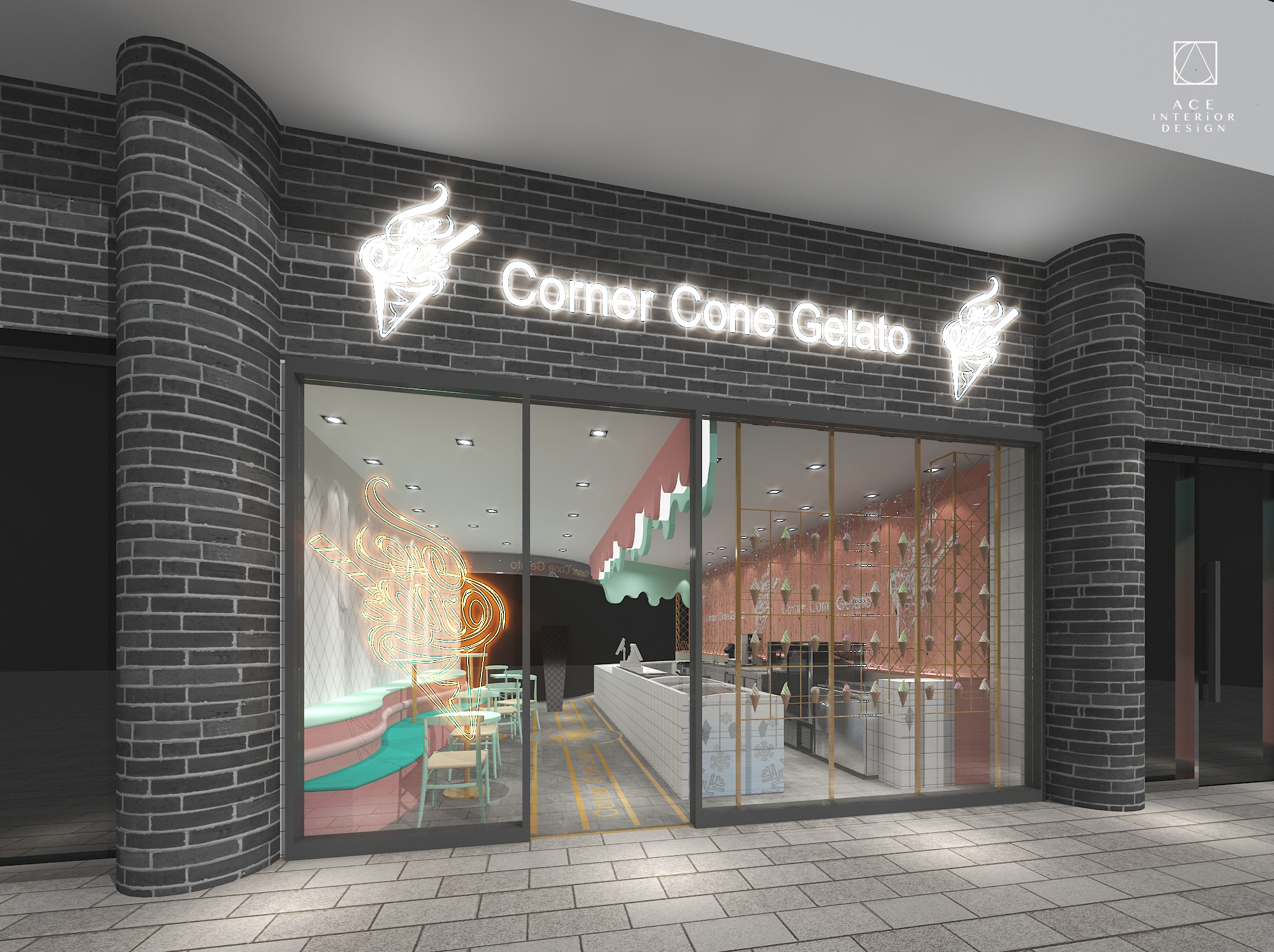 上海冰淇淋店-店面設計