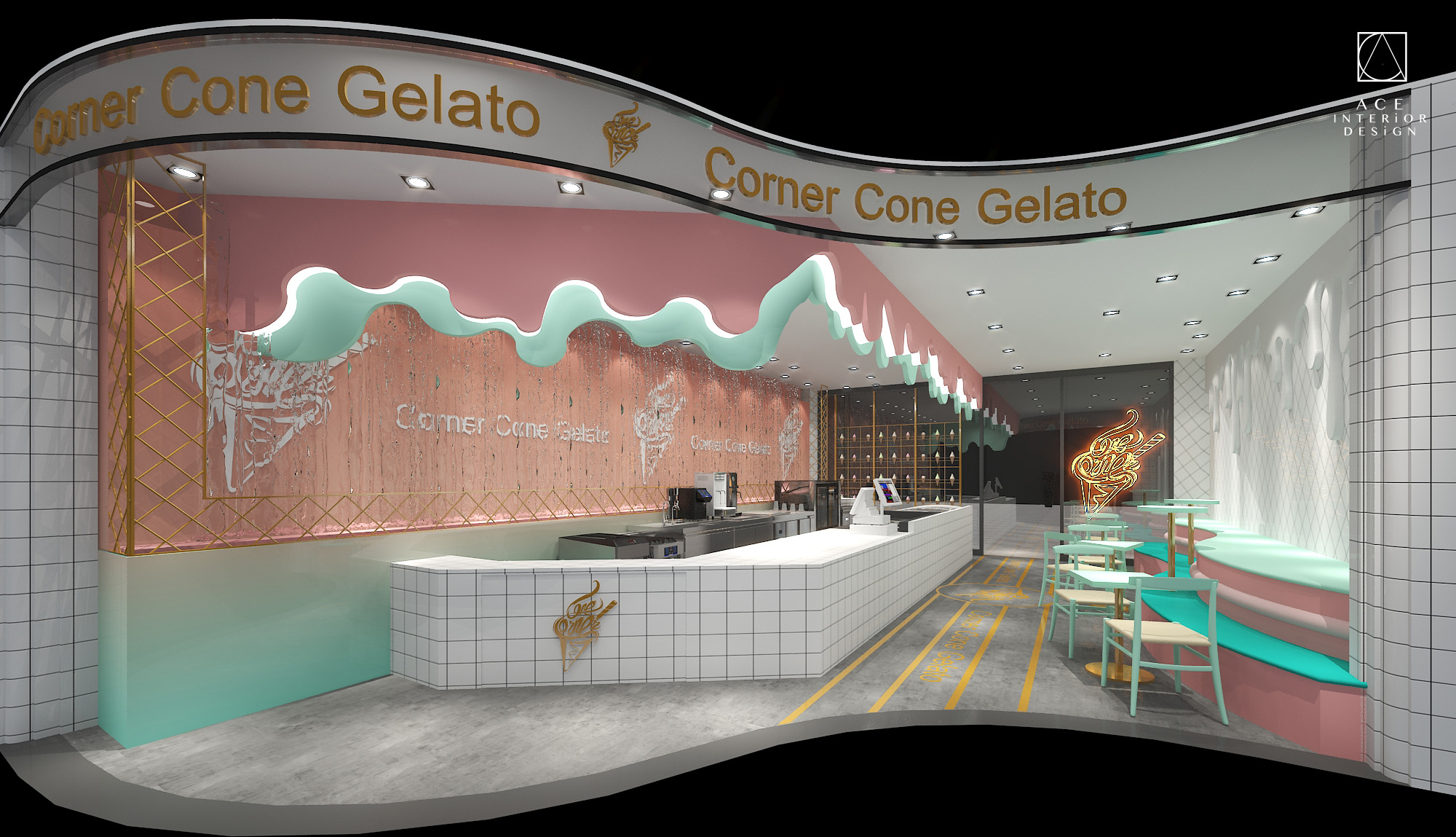 上海冰淇淋店-店面設計