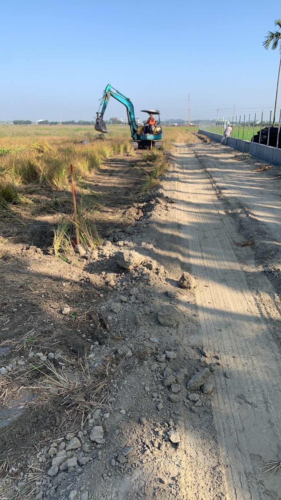 都計農地土木工程施工中