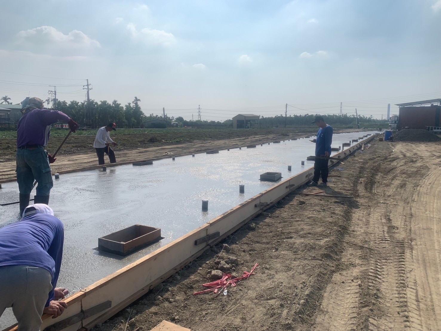 都計農地土木工程灌漿完成現場實照