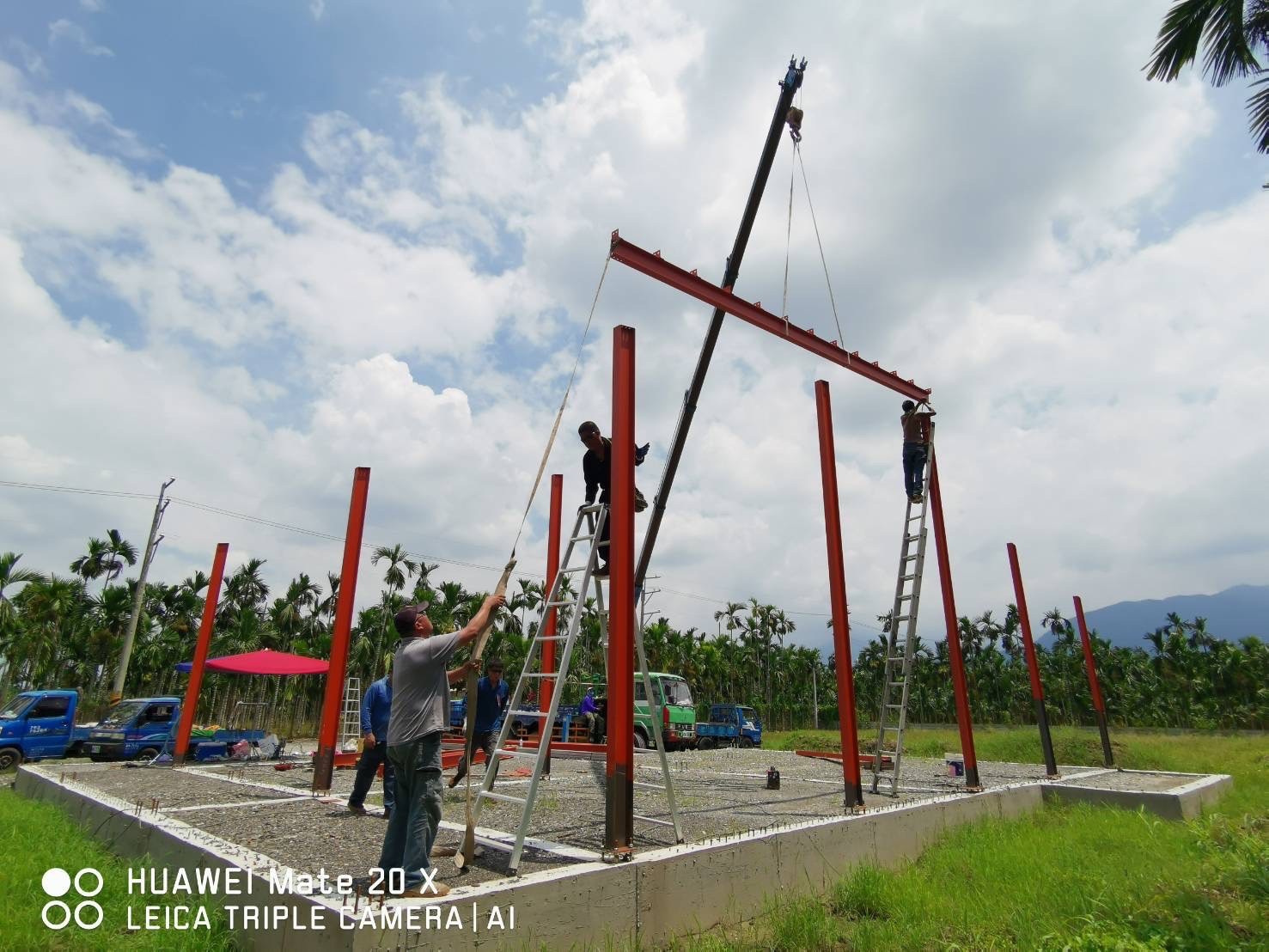 鋼骨結構施工實照