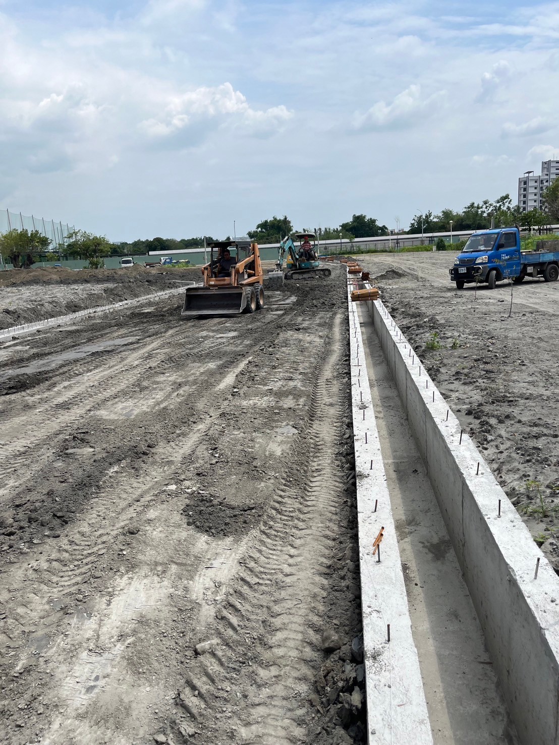 都計農地土木工程現場整地中