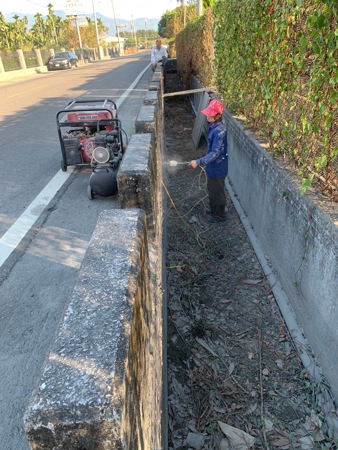 都計農地土木工程現場施工中