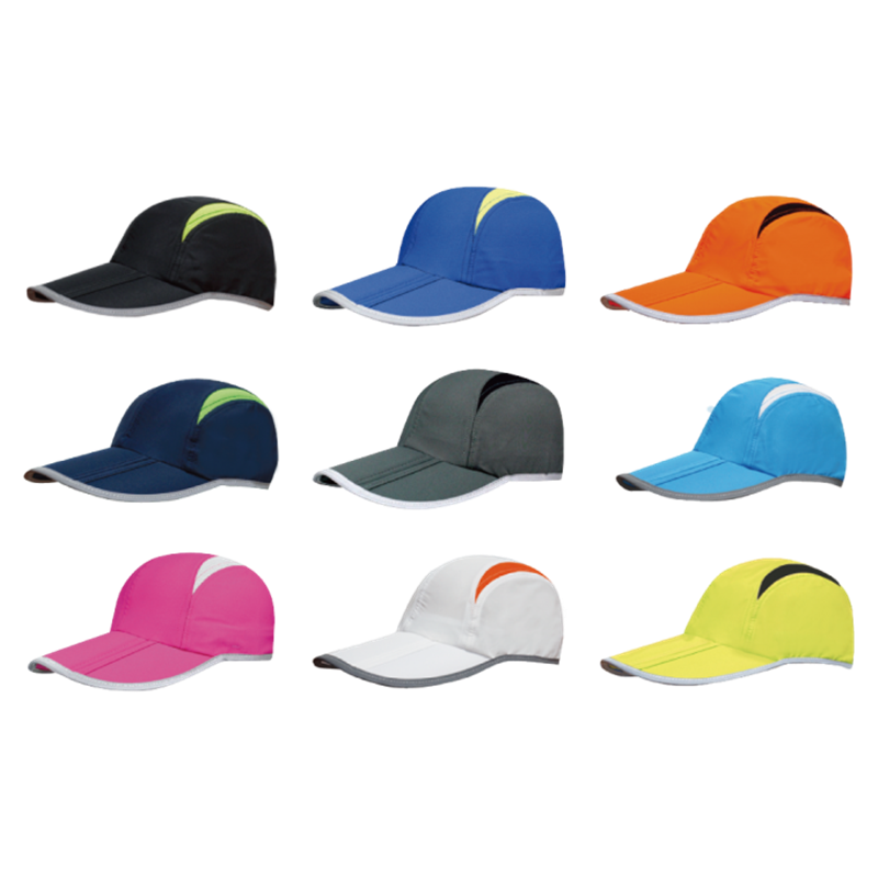 三折反光防潑水透氣路跑帽