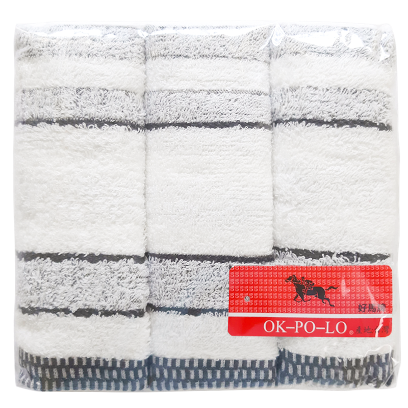 熊貓竹炭毛巾三入量販包