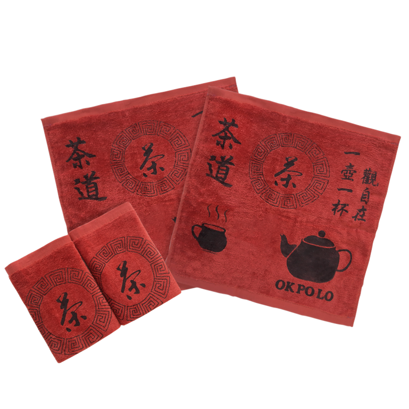 素色茶巾