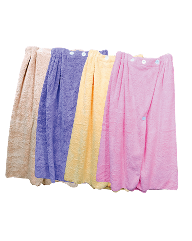 長毛絨浴裙