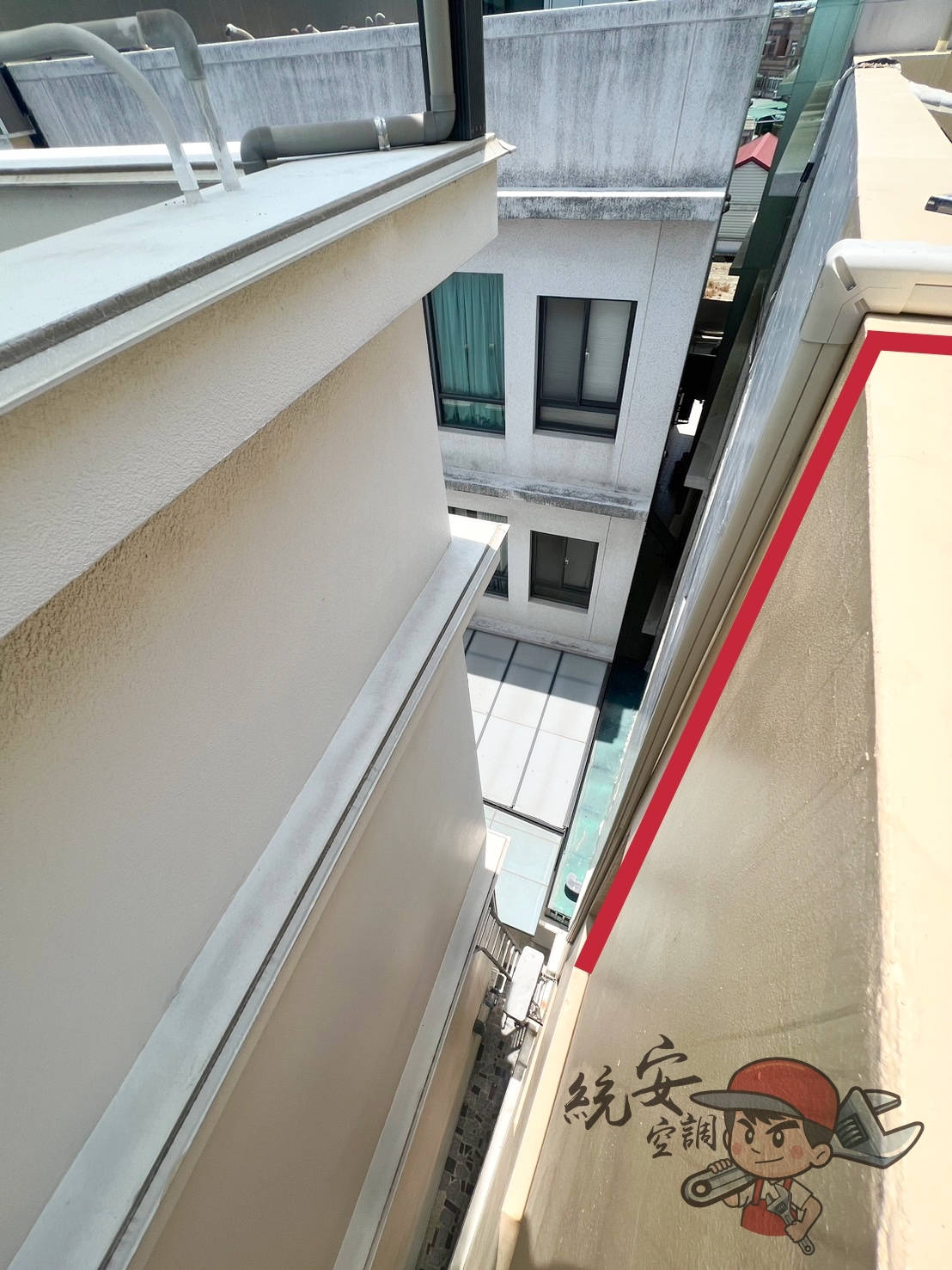 冷氣銅管走線乾淨俐落