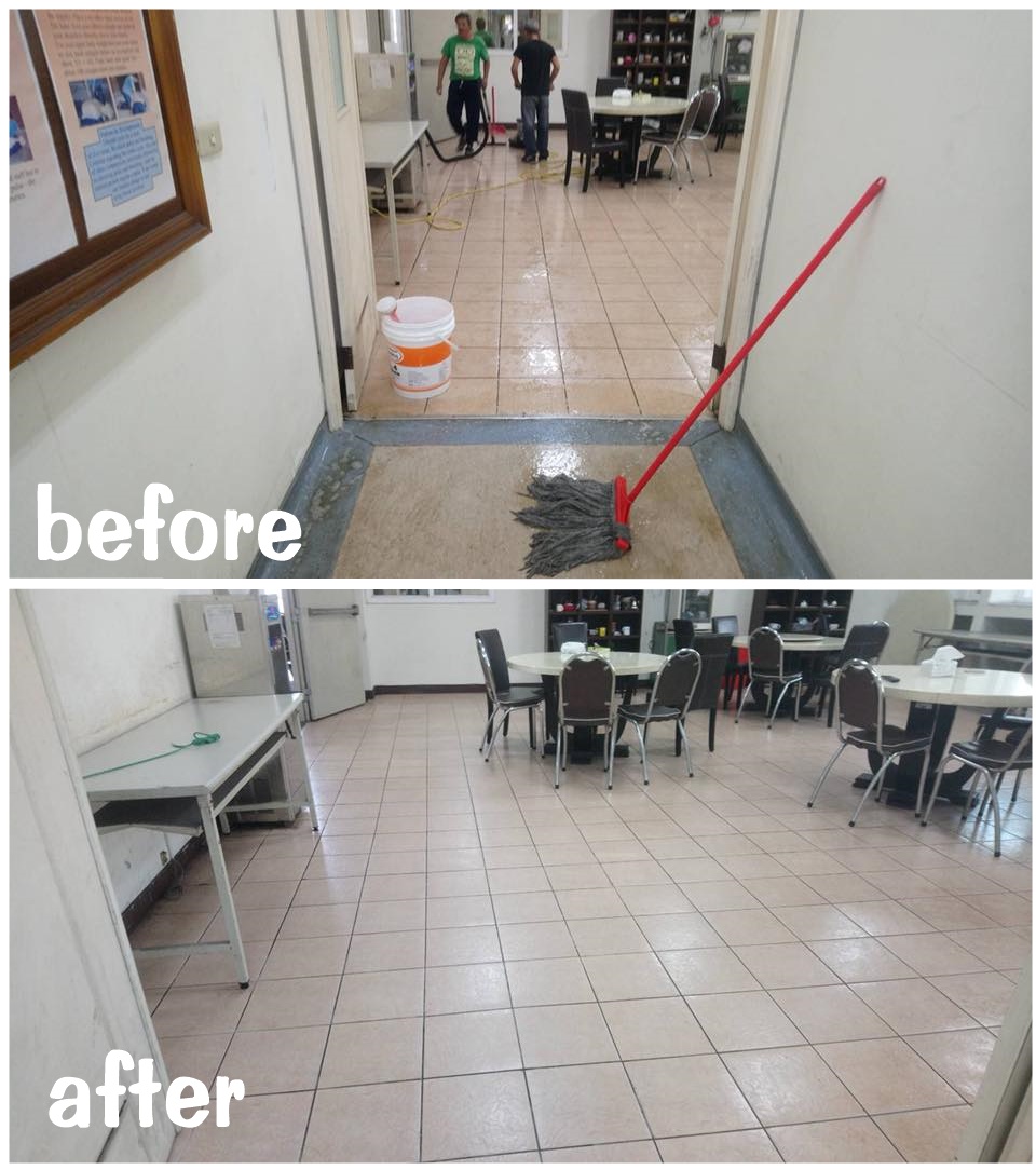 餐廳地板清潔