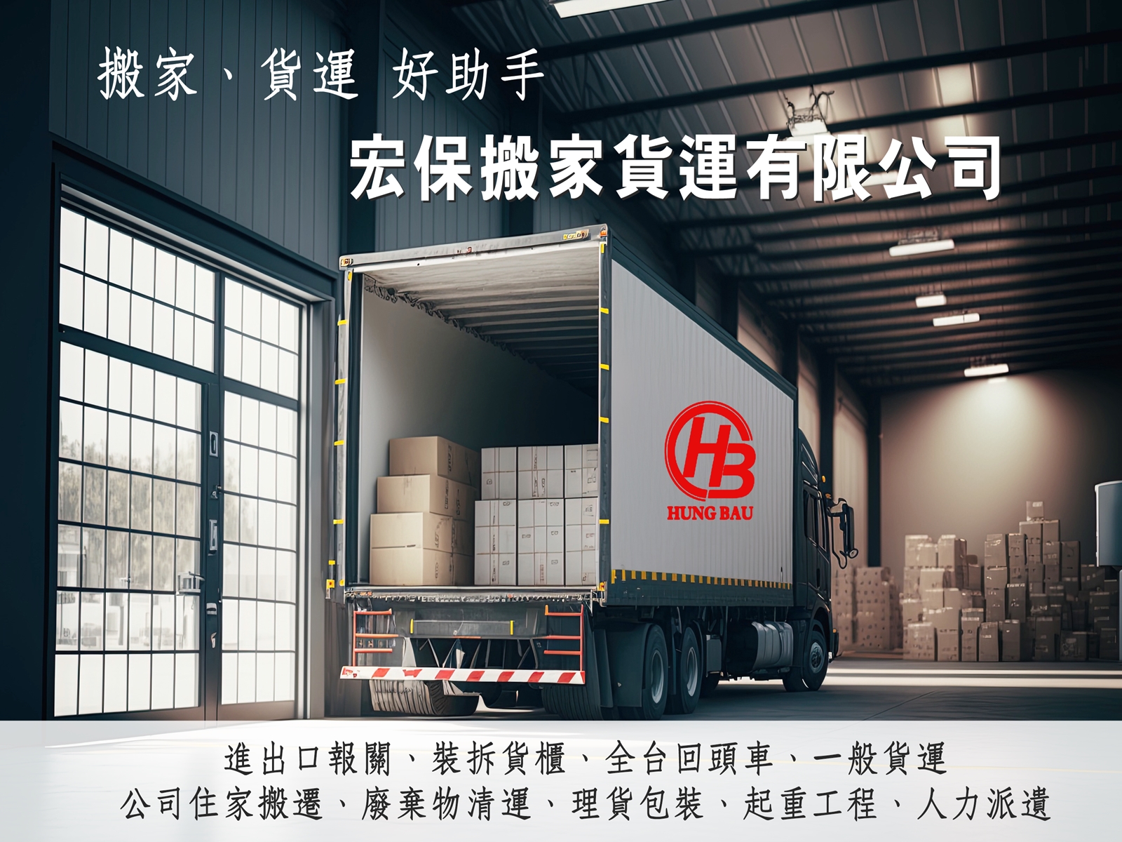 宏保搬家貨運有限公司 | 全台回頭車 | 大台北搬家服務-搬運起重服務