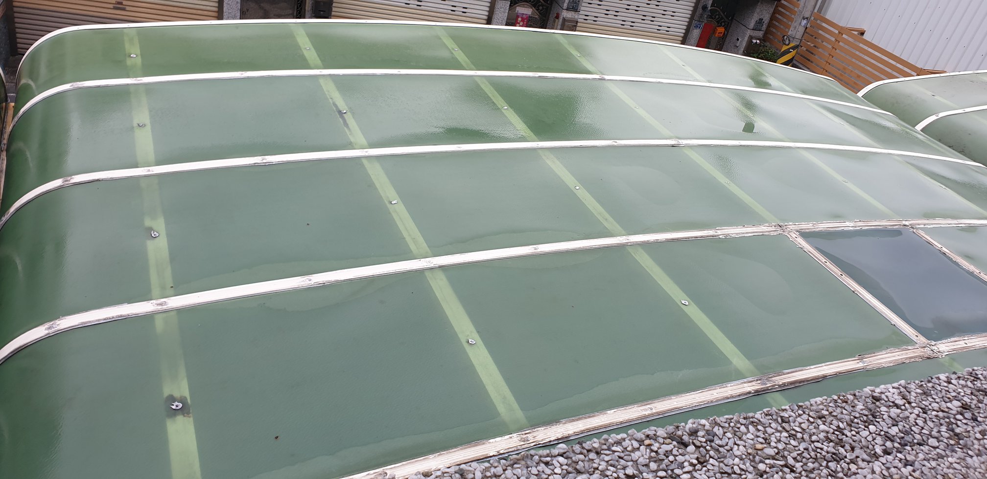 遮雨棚、採光罩清洗