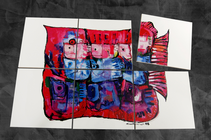 磁磚、馬賽克、板岩印刷-UV數位直印-億納印刷