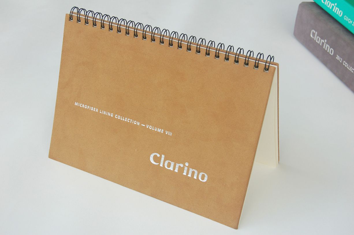 雙線圈目錄印刷-以毛面合成皮裱褙書皮-材料目錄印製-億納印刷