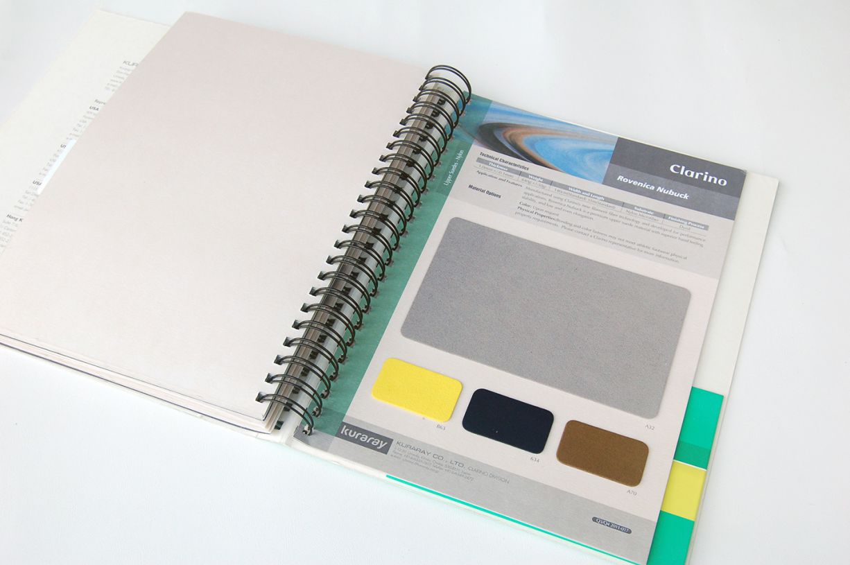 活頁夾目錄印刷-從設計印刷、材料裁切、黏貼，整體一貫作業-材料目錄印製-億納印刷