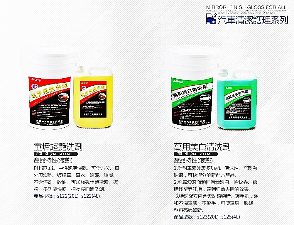 汽車清潔護理系列-重垢超艷洗劑