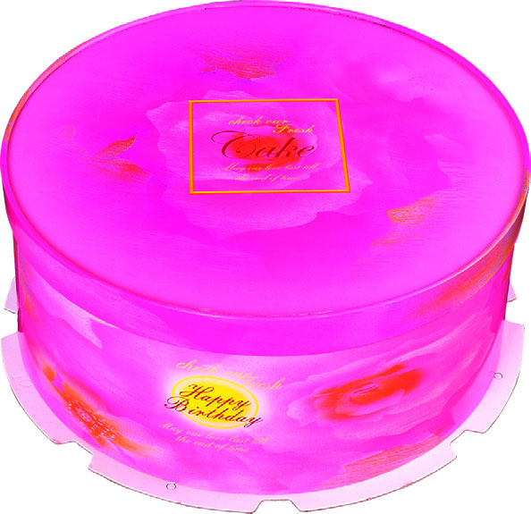 圓型蛋糕盒18吋-花韻