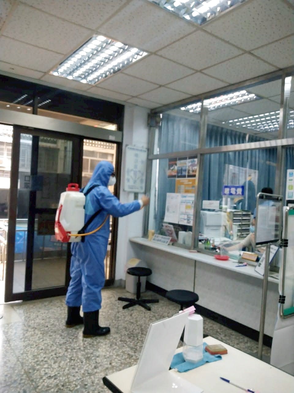 台電彰化營業處消毒作業