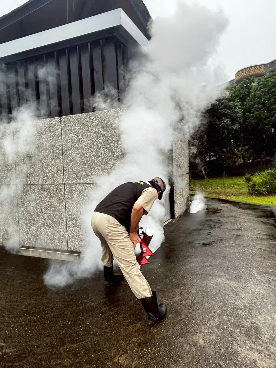 十三行博物館病媒防治作業