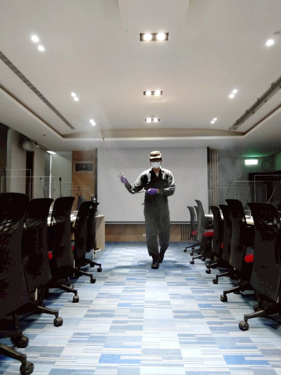 台電彰化營業處消毒作業