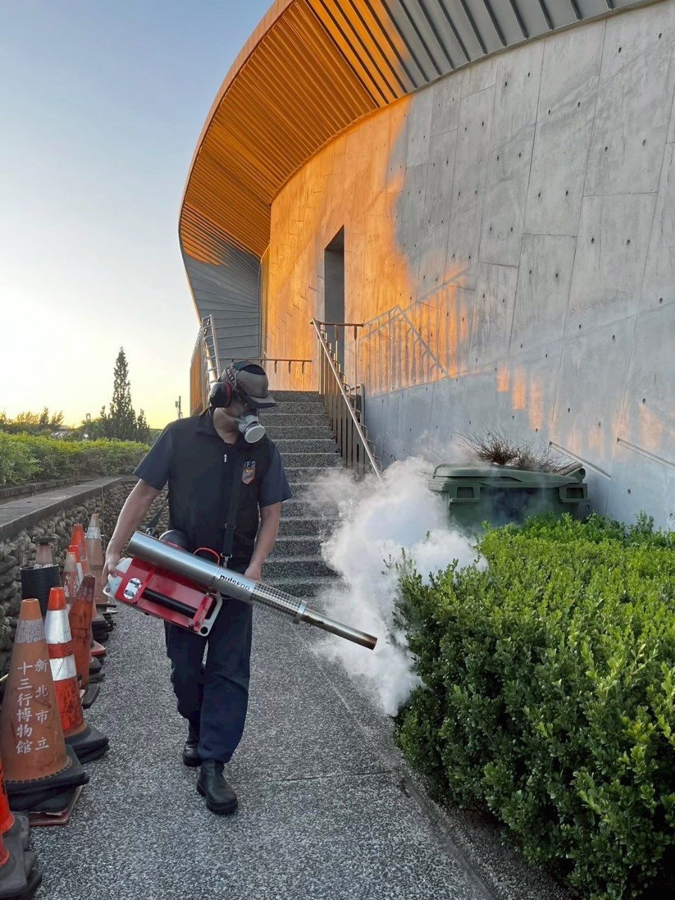 十三行博物館病媒防治作業
