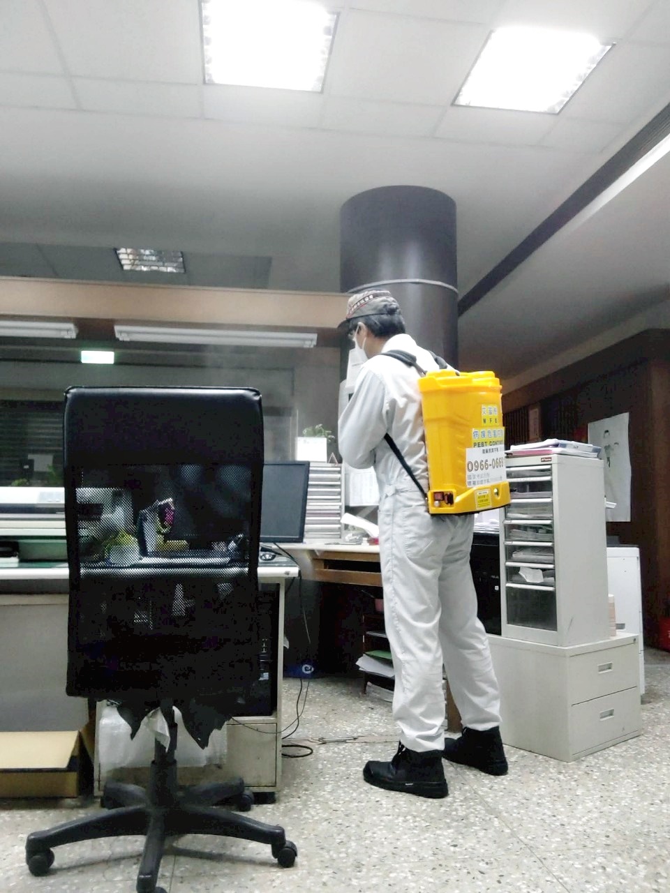 台電彰化營業處消毒作業