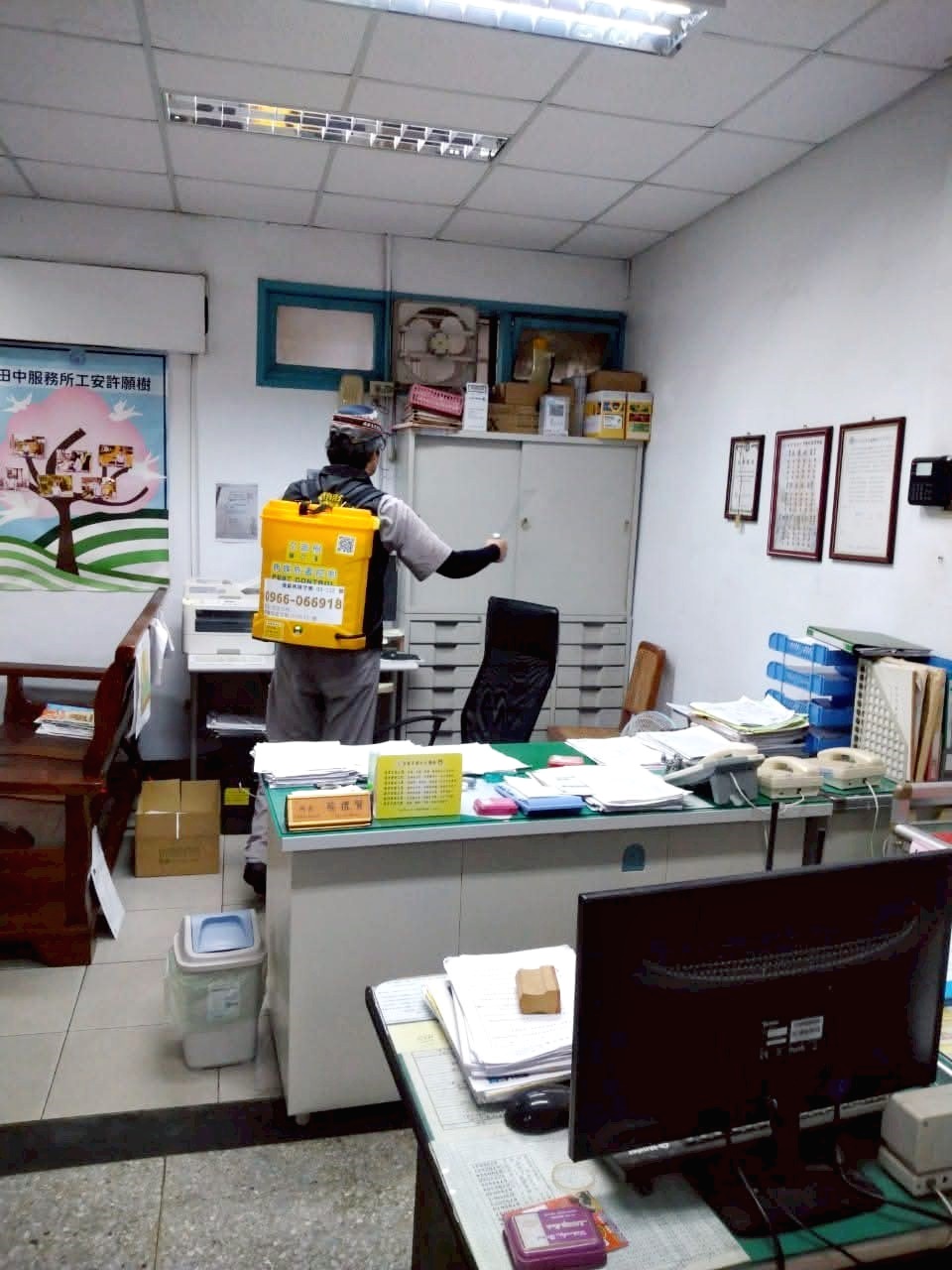 台電彰化營業處消毒作業