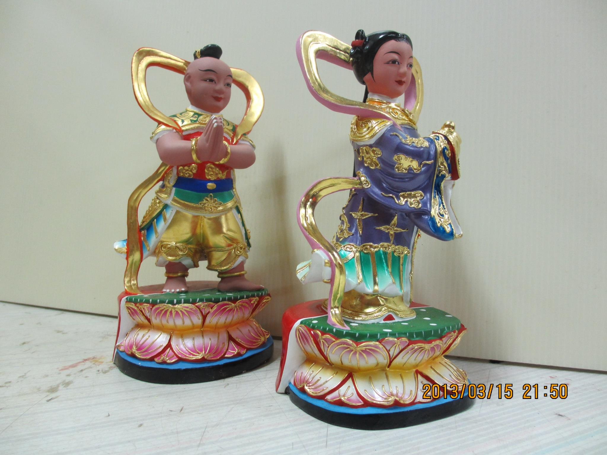 神像繪雕粉修-善財良女