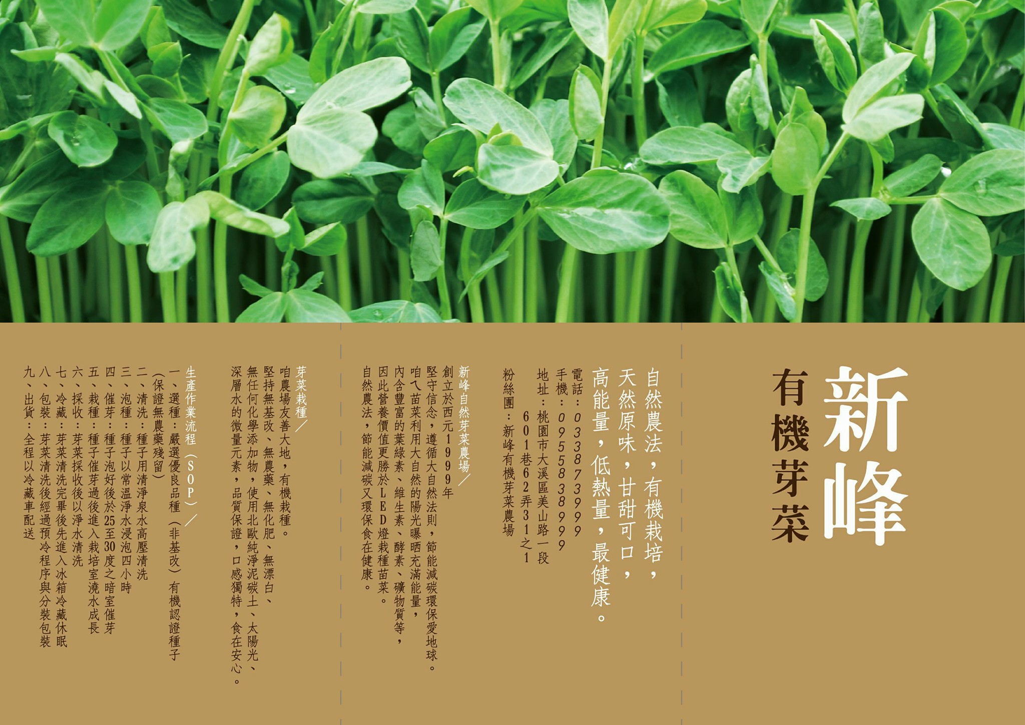 新峰有機芽菜農場