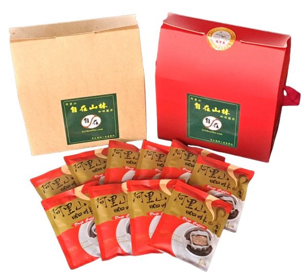 阿里山自在山林咖啡辳莊–精品咖啡掛耳利泡包禮盒