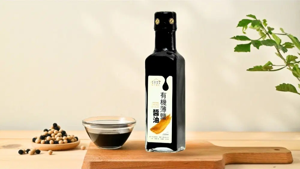有機薄鹽醬油210ml