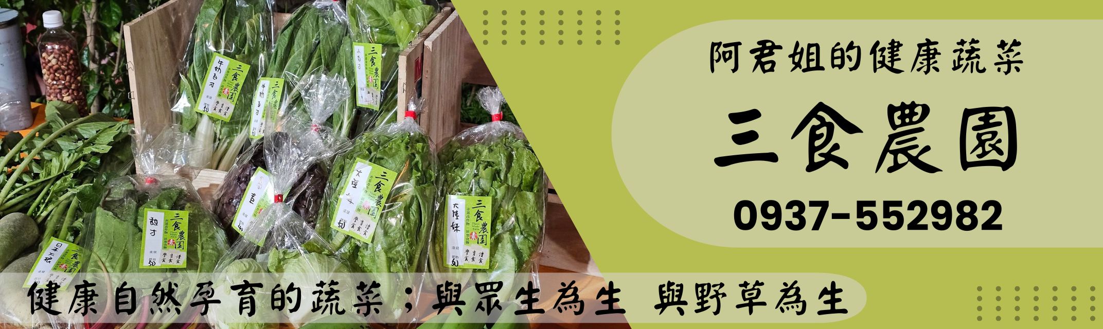 阿君姐的健康蔬菜-三食農園-農產品