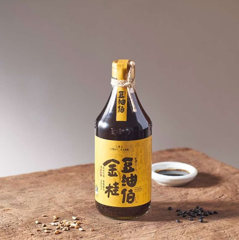 豆油伯金桂釀造醬油500ml(無添加糖黑豆醬油)