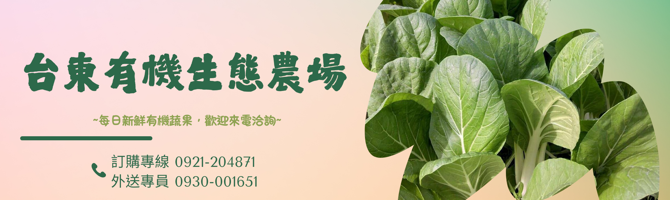 台東有機生態農場 | 有機蔬果-農產品