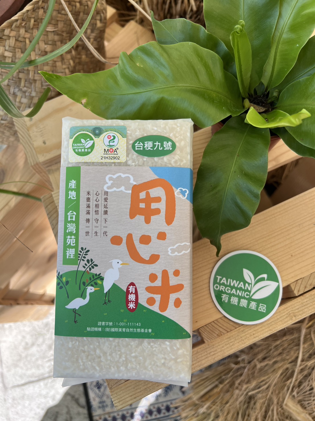 用心米︱有機台稉九號