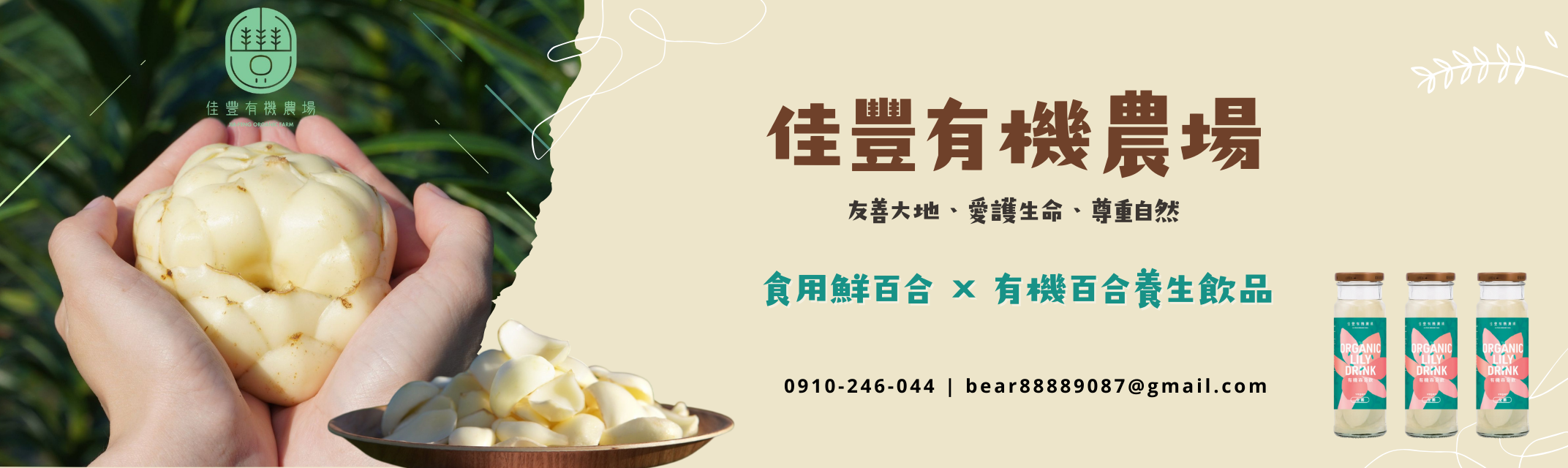 佳豐有機農場 × 有機食用百合 × 百合銀耳飲品-農產品